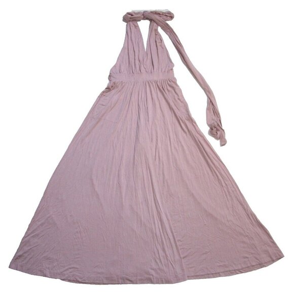 NWT Free People FP Beach Dani Convertible Jumpsuit in Mauve Wide Leg Jersey XS